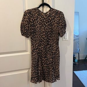 Reformation Gracie Dress in leopard print